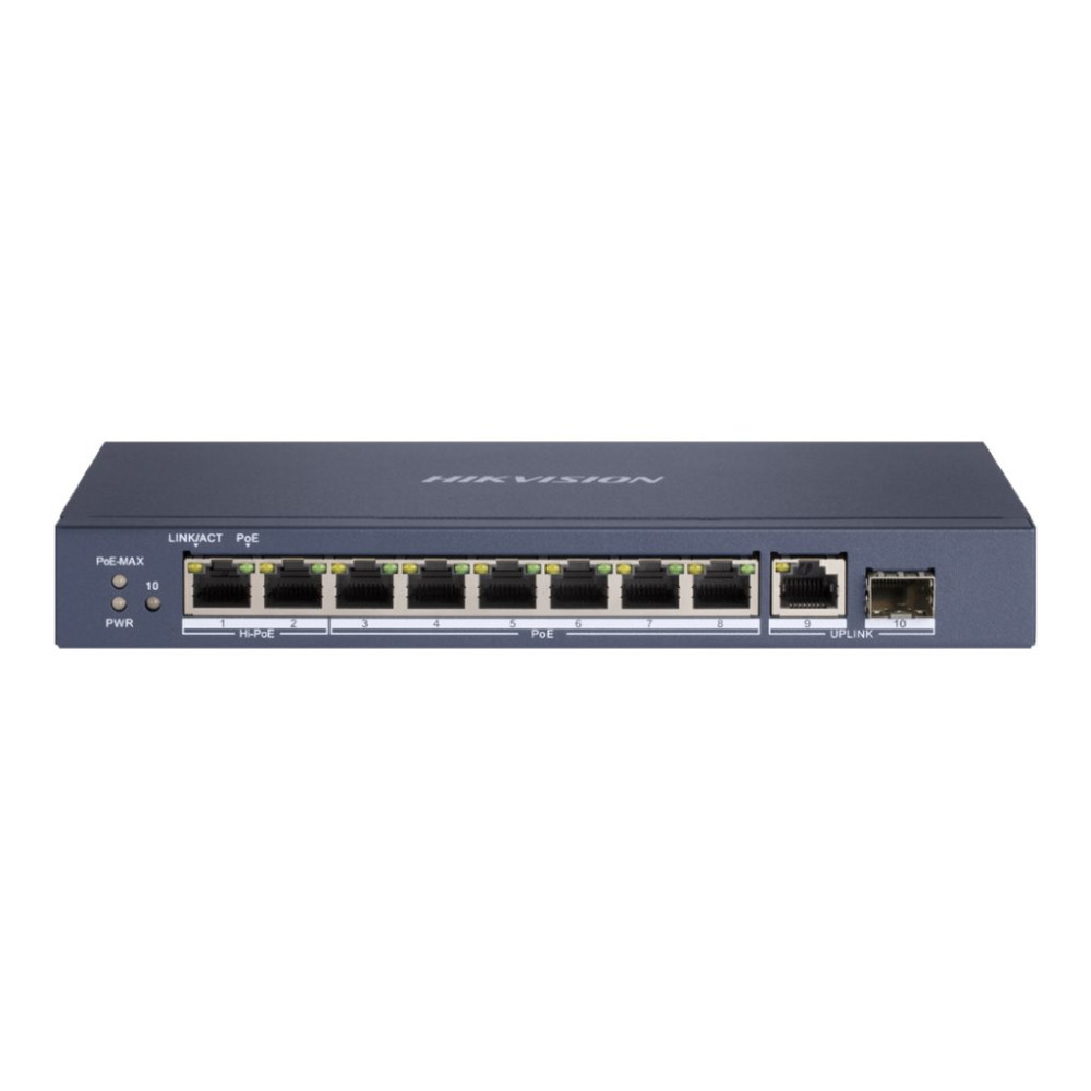 Produktbild för Hikvision Pro Series DS-3E0510HP-E - switch - 8 portar - ohanterad