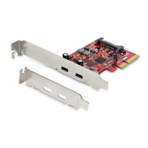 StarTech.com Startech 2-ports PCIe USB 3.1-kort - 2x USB-C - USB 3.1 Gen 2 - Upp till 10 Gbit/s - USB-adapter - PCIe 3.0 x4 - USB-C 3.1 Gen 2 x 2