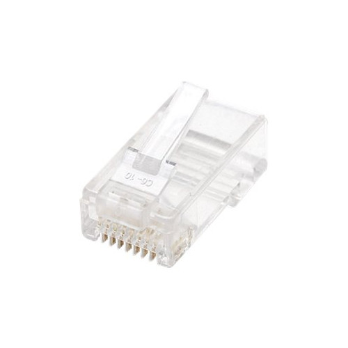 IC Intracom Intellinet RJ45 Modular Plugs, Cat6, UTP, 2-prong, for stranded wire, 15 µ gold plated contacts, 100 pack - nätverkskontakt