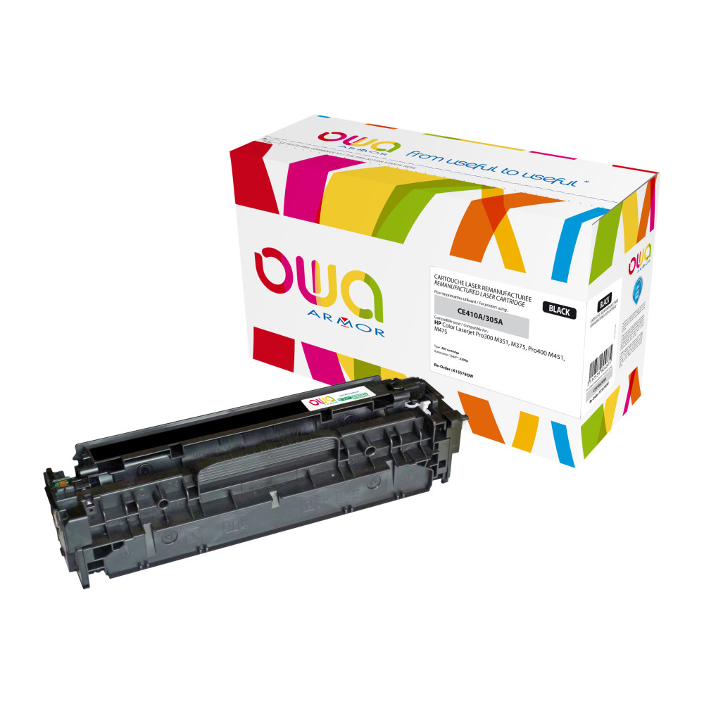 Produktbild för OWA - svart - kompatibel - återanvänd - tonerkassett (alternativ för: HP CE410A)