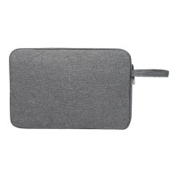 Produktbild för Manhattan Seattle Laptop Sleeve 14.5", Grey, Padded, Extra Soft Internal Cushioning, Main Compartment with double zips, Zippered Front Pocket, Carry Loop, Water Resistant and Durable, Notebook Slipcase, Three Year Warranty - fodral för bärbar dator