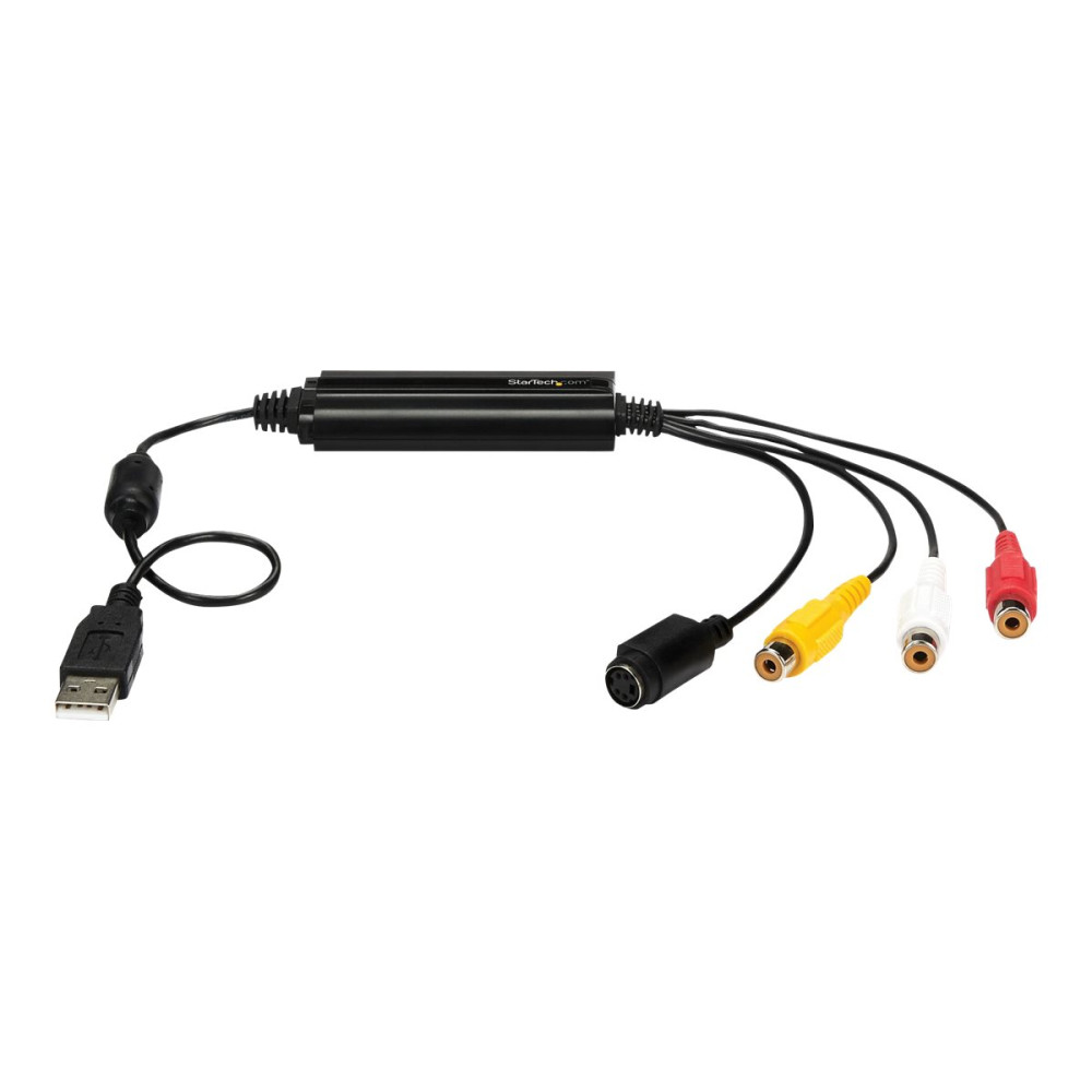 Produktbild för StarTech.com USB videoinspelningsadapter - S Video/komposit till USB 2.0 videoinspelningskabel med stöd för TWAIN - Analog till digital konverterare - endast Windows - videofångstadapter - USB 2.0