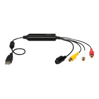 Produktbild för StarTech.com USB videoinspelningsadapter - S Video/komposit till USB 2.0 videoinspelningskabel med stöd för TWAIN - Analog till digital konverterare - endast Windows - videofångstadapter - USB 2.0