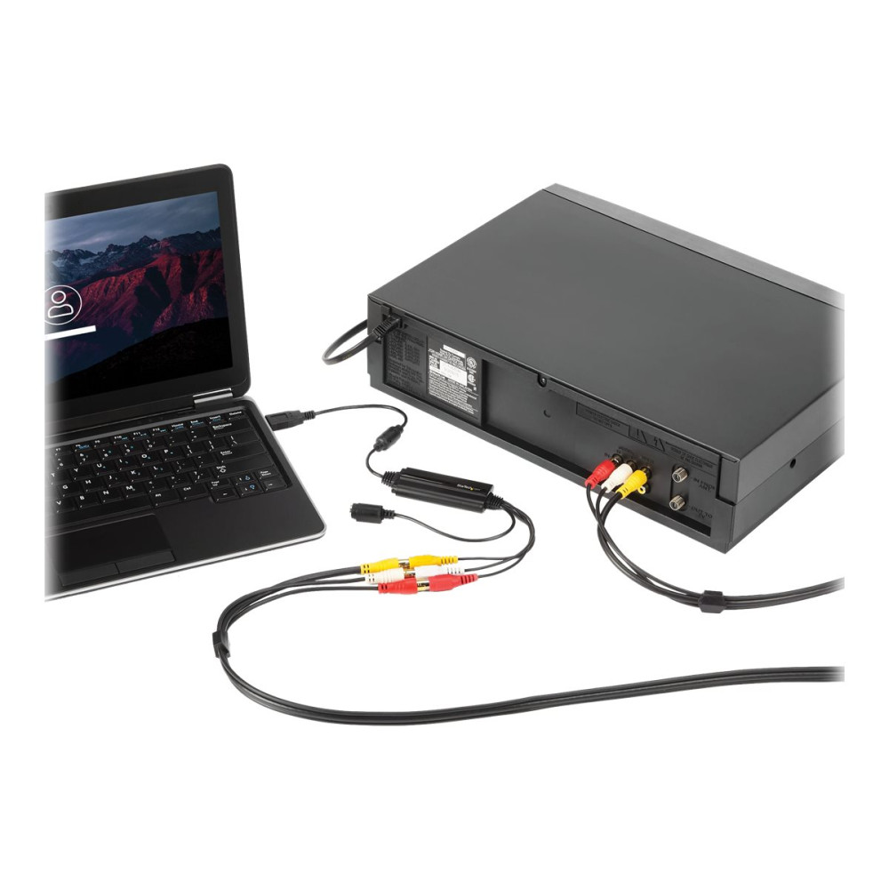 Produktbild för StarTech.com USB videoinspelningsadapter - S Video/komposit till USB 2.0 videoinspelningskabel med stöd för TWAIN - Analog till digital konverterare - endast Windows - videofångstadapter - USB 2.0