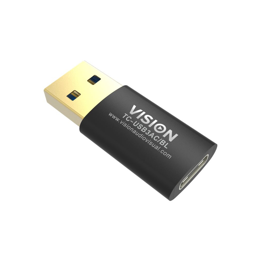 Produktbild för Vision Professional - USB typ C-adapter - USB typ A till USB-C
