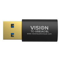Produktbild för Vision Professional - USB typ C-adapter - USB typ A till USB-C
