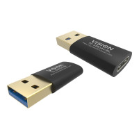 Produktbild för Vision Professional - USB typ C-adapter - USB typ A till USB-C