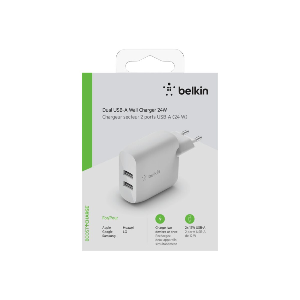 Produktbild för Belkin BoostCharge strömadapter - USB - 24 Watt