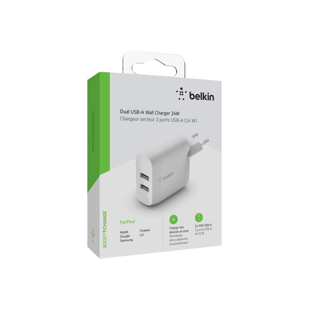 Produktbild för Belkin BoostCharge strömadapter - USB - 24 Watt