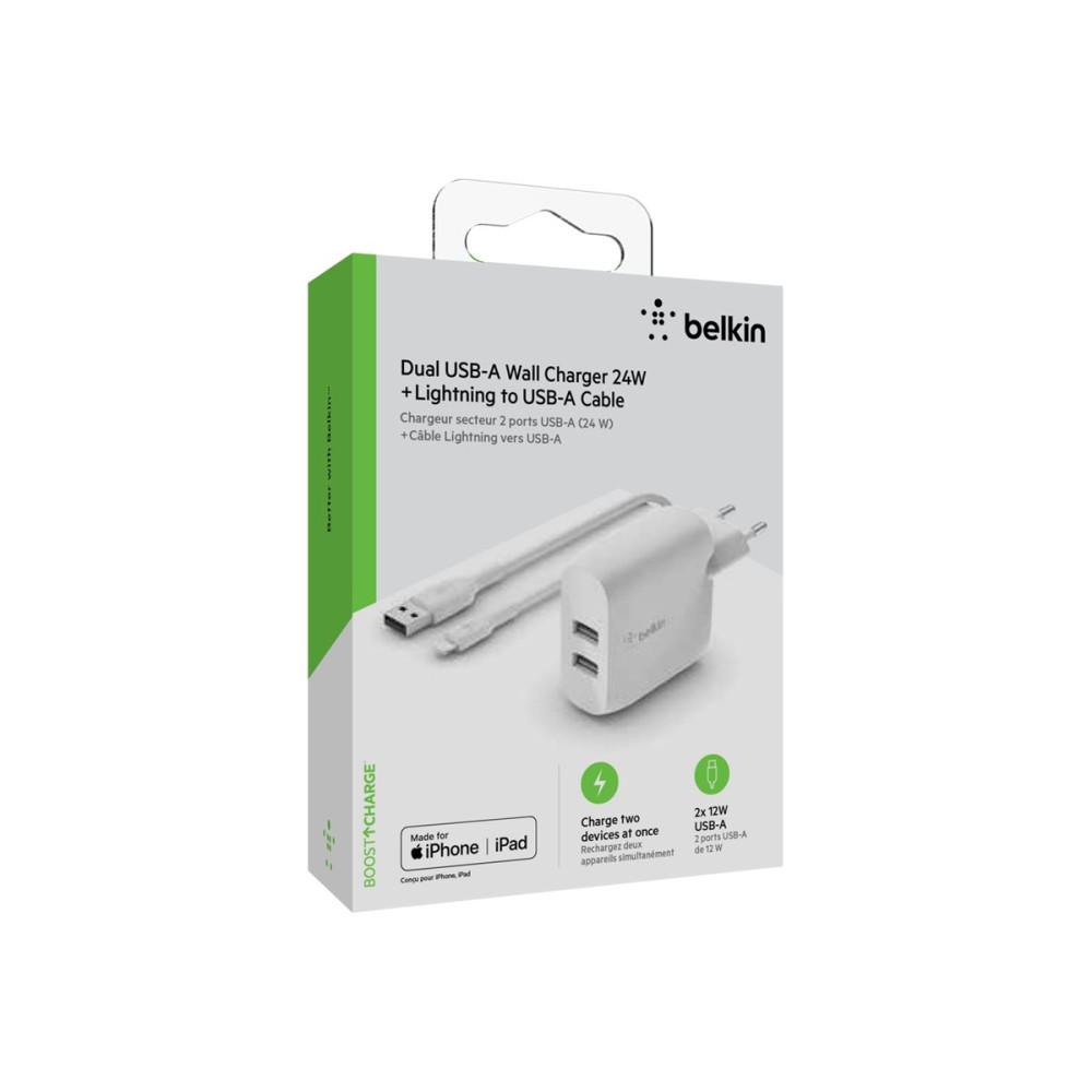 Produktbild för Belkin BoostCharge strömadapter - USB - 24 Watt