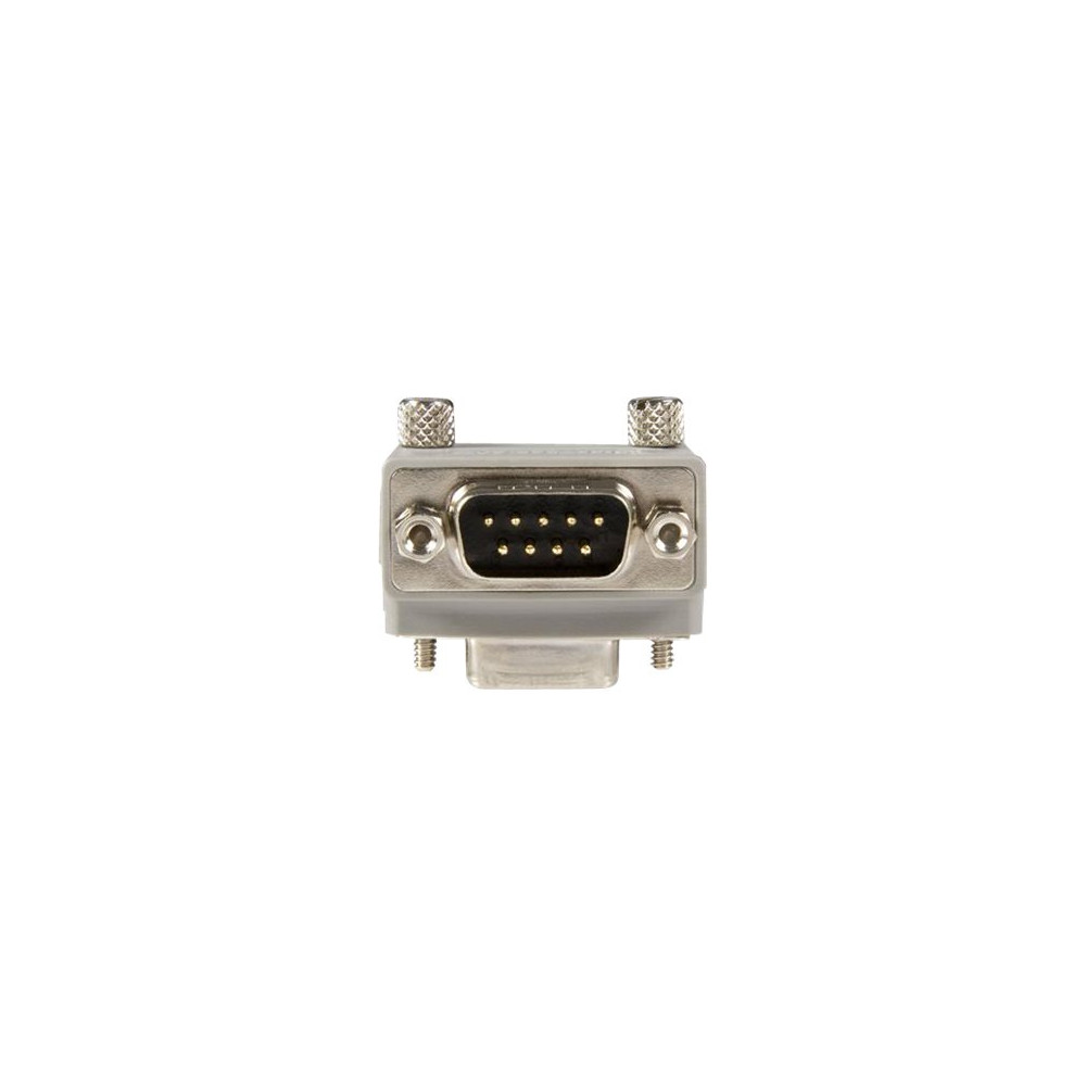 Produktbild för StarTech.com Right Angle DB9 to DB9 Serial Cable Adapter Type 1 - M/F - Serial adapter - DB-9 (M) to DB-9 (F) - GC99MFRA1 - seriell adapter - DB-9 till DB-9
