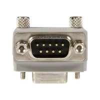 Produktbild för StarTech.com Right Angle DB9 to DB9 Serial Cable Adapter Type 1 - M/F - Serial adapter - DB-9 (M) to DB-9 (F) - GC99MFRA1 - seriell adapter - DB-9 till DB-9