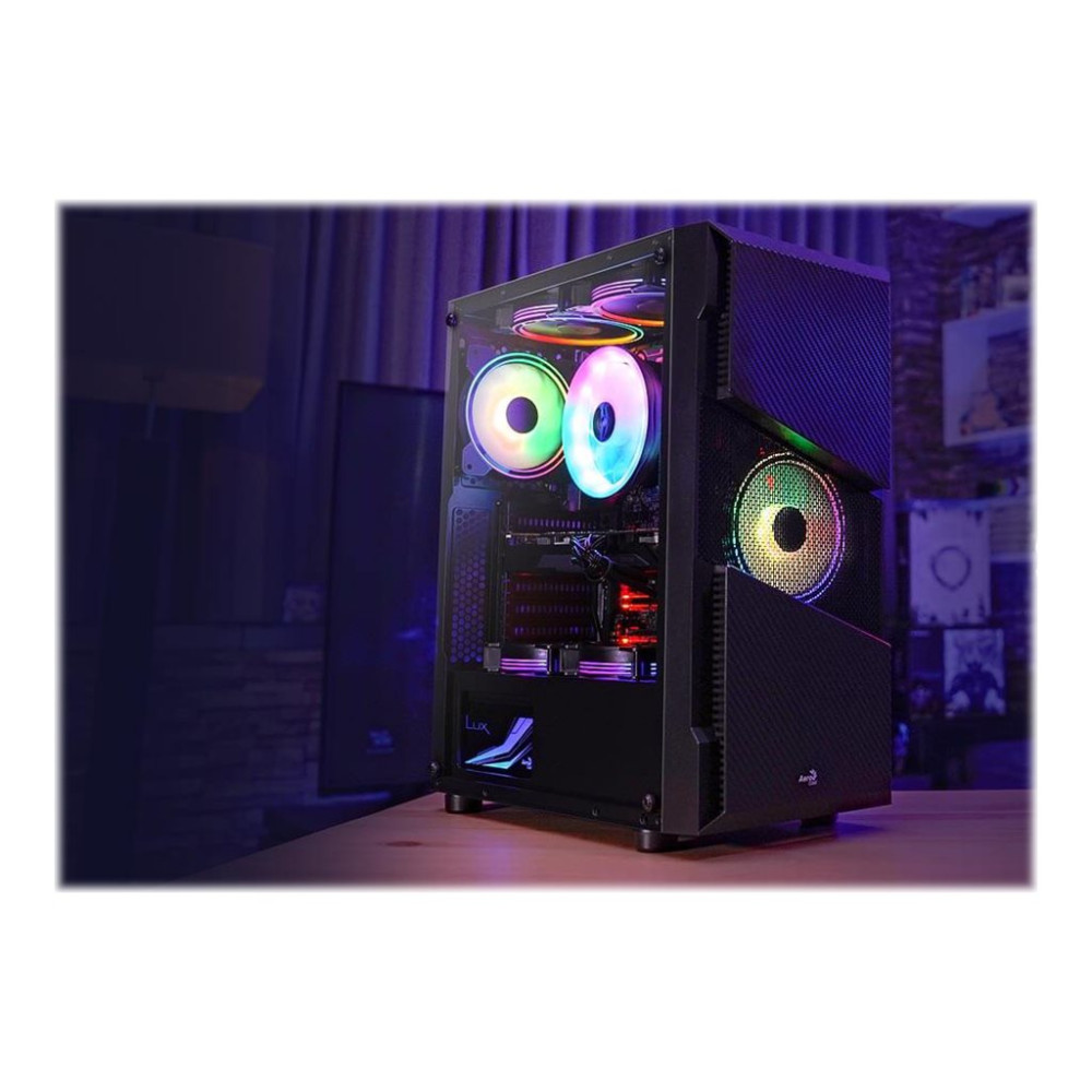 Produktbild för AeroCool Menace Saturn RGB - Tempered Glass Edition - mid tower - ATX