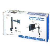 Produktbild för LogiLink monteringssats - justerbar arm - för LCD-display - svart