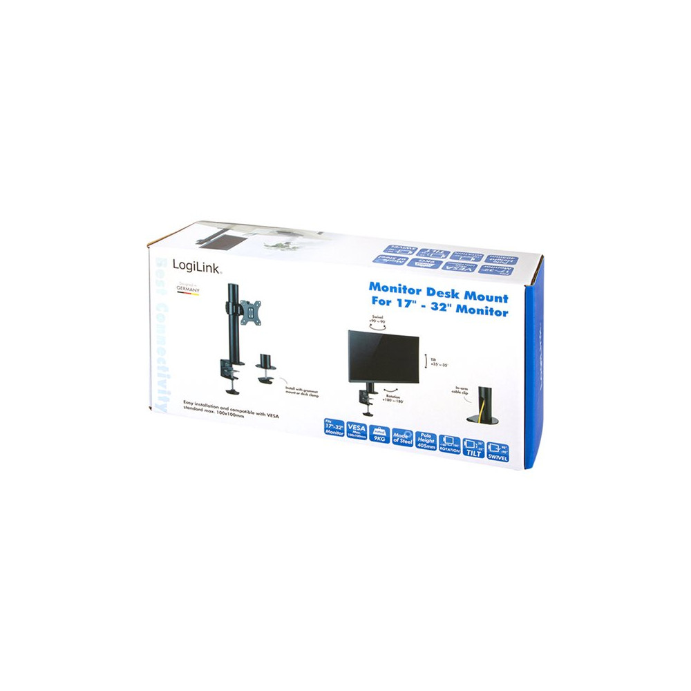 Produktbild för LogiLink monteringssats - för LCD-display - svart