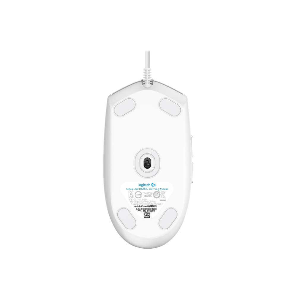 Produktbild för Logitech Gaming Mouse G203 LIGHTSYNC - mus - USB - vit