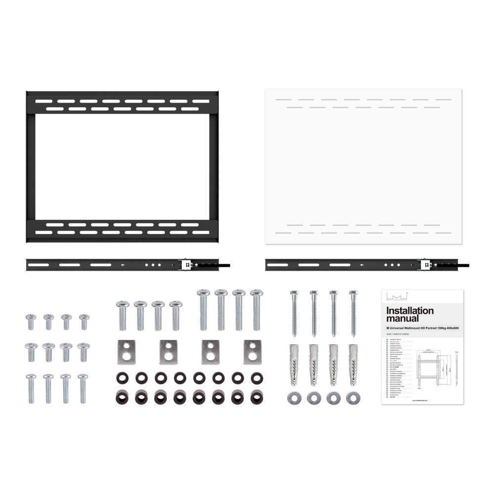 Produktbild för Multibrackets M Universal HD Portrait konsol - för LCD-display - svart