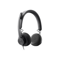 Produktbild för Logitech Zone Wired MSFT Teams - headset - USB-C