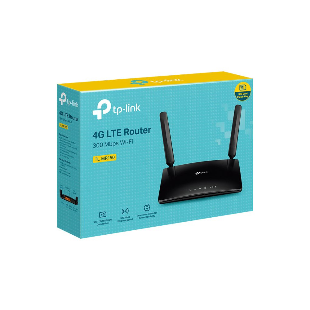 Produktbild för TP-Link TL-MR150 - trådlös router - WWAN - Wi-Fi - skrivbordsmodell