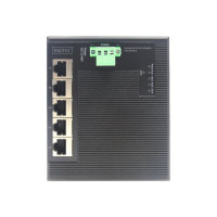 Produktbild för DIGITUS Industrial Gigabit Flat Switch - utökat temperaturintervall - switch - 5 portar
