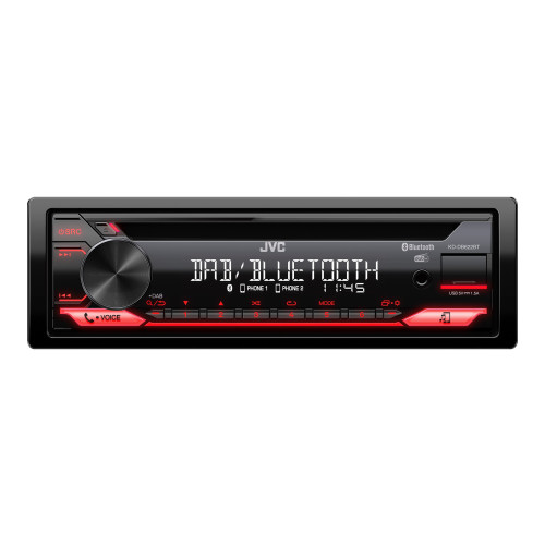 JVC JVC KD-DB622BT - Bil - CD-mottagare - inbyggd enhet - Enkel-DIN