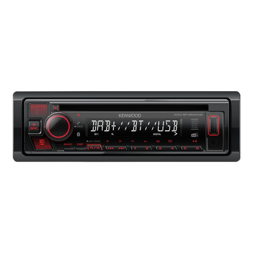 Kenwood KDC-BT450DAB - Bil - CD-mottagare - inbyggd enhet - Enkel-DIN - Billjud & Media