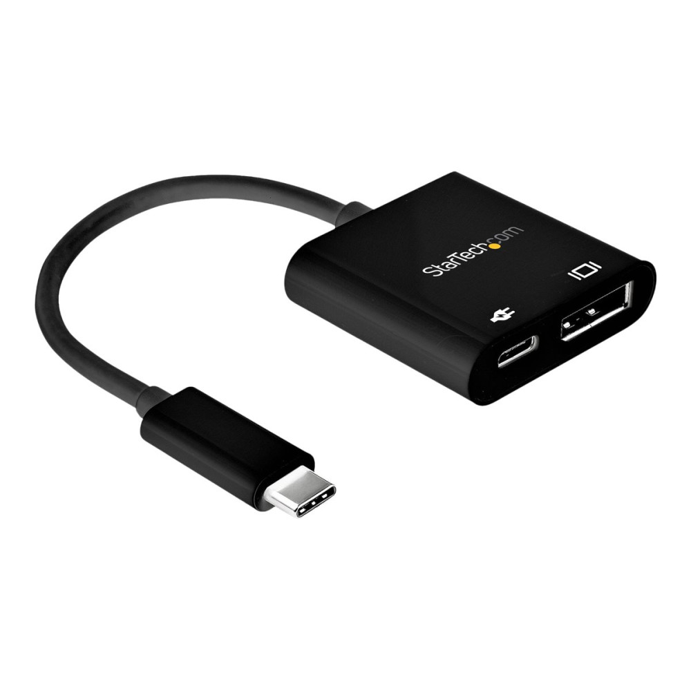 Produktbild för StarTech USB-C till DisplayPort-adapter med strömförsörjning - 8K 30 Hz - USB-/DisplayPort-adapter