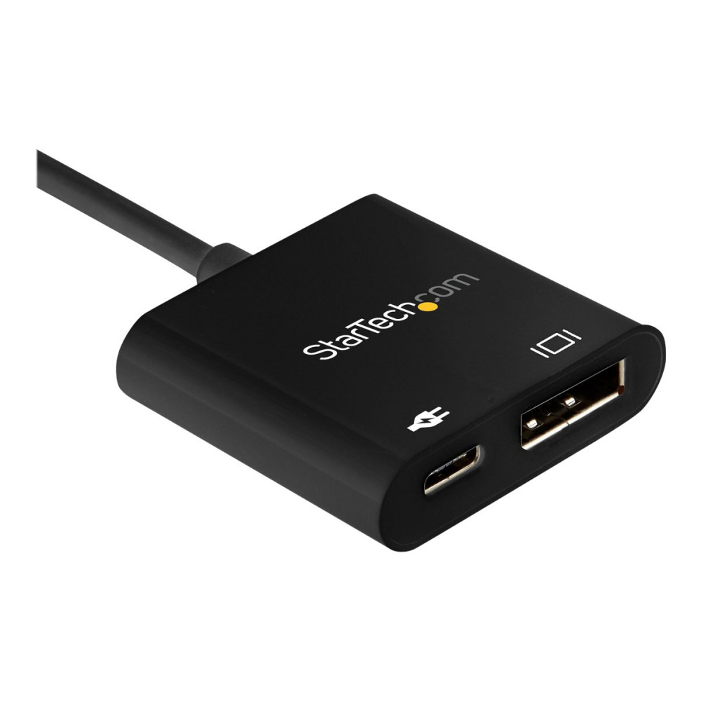 Produktbild för StarTech USB-C till DisplayPort-adapter med strömförsörjning - 8K 30 Hz - USB-/DisplayPort-adapter