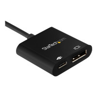 Produktbild för StarTech USB-C till DisplayPort-adapter med strömförsörjning - 8K 30 Hz - USB-/DisplayPort-adapter