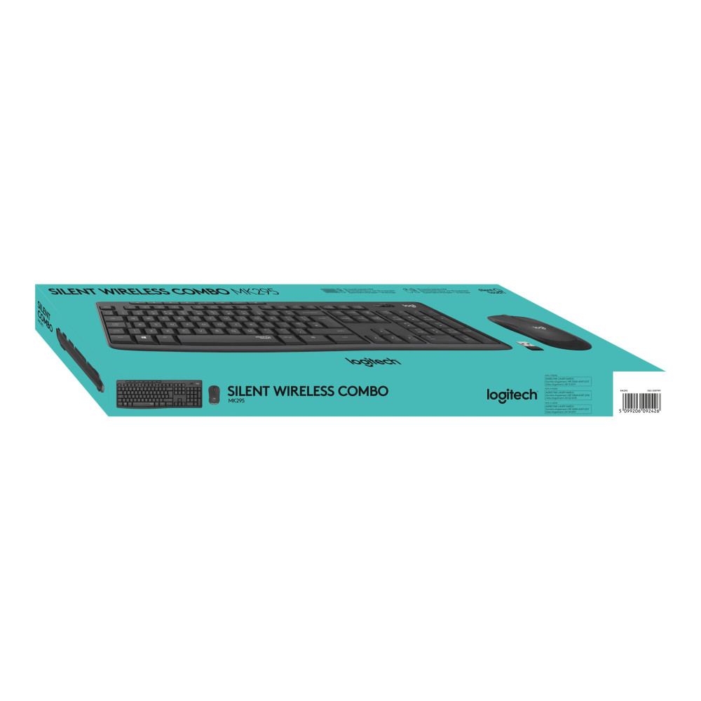 Produktbild för Logitech MK295 Silent - sats med tangentbord och mus - QWERTZ - schweizisk - grafit Inmatningsenhet