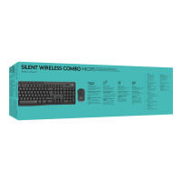 Produktbild för Logitech MK295 Silent - sats med tangentbord och mus - QWERTZ - schweizisk - grafit Inmatningsenhet