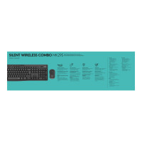 Produktbild för Logitech MK295 Silent - sats med tangentbord och mus - QWERTZ - schweizisk - grafit Inmatningsenhet