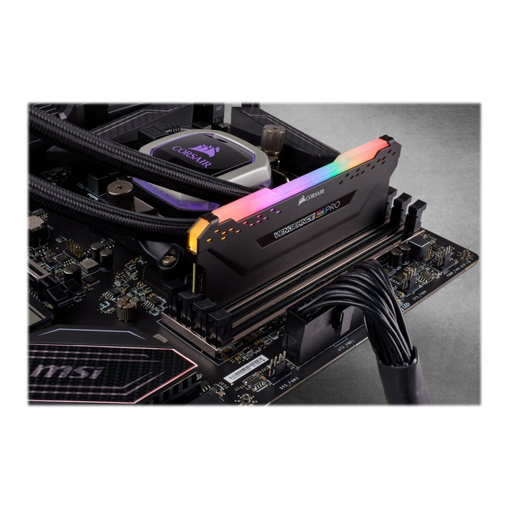 Produktbild för CORSAIR Vengeance RGB PRO - DDR4 - modul - 8 GB - DIMM 288-pin - 3200 MHz / PC4-25600 - ej buffrad