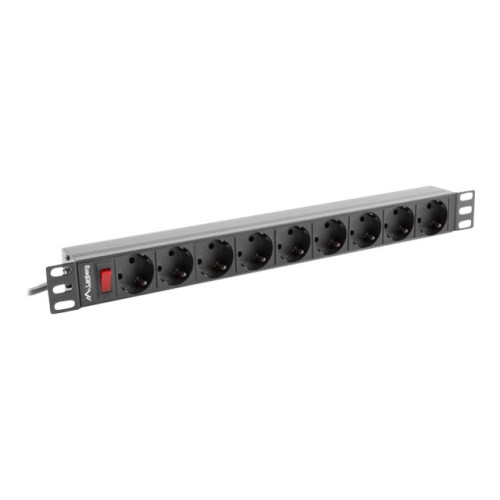 LANBERG Lanberg PDU-09F-0300-BK - överspänningsskydd - 4000 watt
