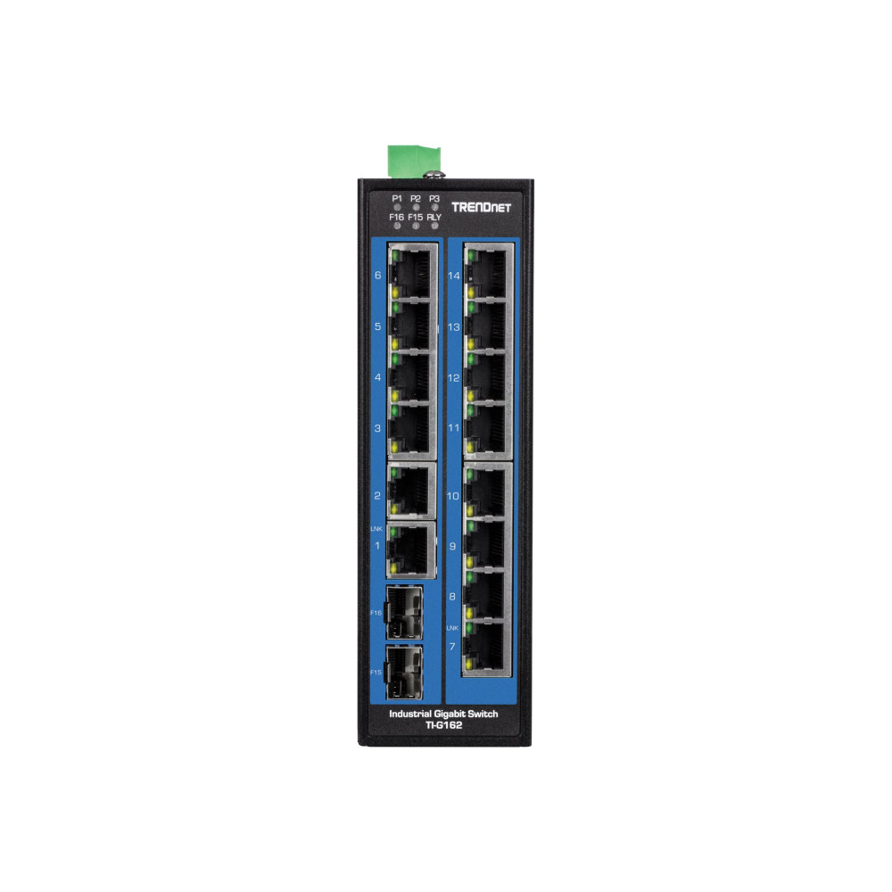 Produktbild för TRENDnet TI-G162 - switch - 16 portar - ohanterad - TAA-kompatibel