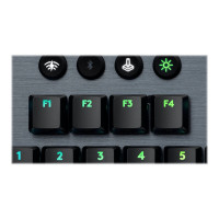 Produktbild för Logitech G915 TKL Tenkeyless LIGHTSPEED Wireless RGB Mechanical Gaming Keyboard - tangentbord - Nordisk - kol Inmatningsenhet