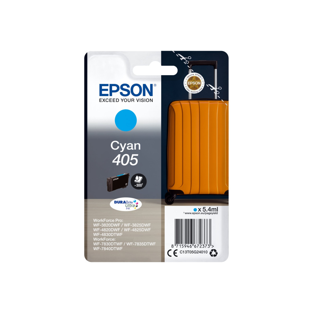 Produktbild för Epson 405 - cyan - original - bläckpatron