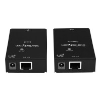 Produktbild för Startech USB 2.0-förlängare över Cat5e/Cat6-kabel (RJ45) - Upp till 50 m - USB-portförlängare adapterkit med hög hastighet - Strömförsörjd - USB över Ethernet-kabelförlängare - 480 Mbps - Metall - USB-förlängningskabel - USB 2.0