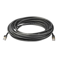 Produktbild för StarTech.com 10m CAT6A Ethernet Cable, 10 Gigabit Shielded Snagless RJ45 100W PoE Patch Cord, CAT 6A 10GbE STP Network Cable w/Strain Relief, Black, UL Certified Wiring/TIA - Category 6A - 26AWG (6ASPAT10MBK) - patch-kabel - 10 m - svart