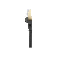 Produktbild för StarTech.com 10m CAT6A Ethernet Cable, 10 Gigabit Shielded Snagless RJ45 100W PoE Patch Cord, CAT 6A 10GbE STP Network Cable w/Strain Relief, Black, UL Certified Wiring/TIA - Category 6A - 26AWG (6ASPAT10MBK) - patch-kabel - 10 m - svart
