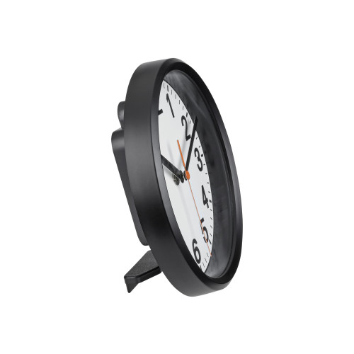 TFA Dostmann TFA - klocka - kvarts - skrivbord, väggmonterbar - 17.7 cm - ram: svart