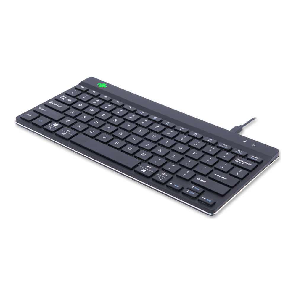 Produktbild för R-Go Ergonomic Keyboard Compact break - tangentbord - QWERTY - amerikansk - svart Inmatningsenhet