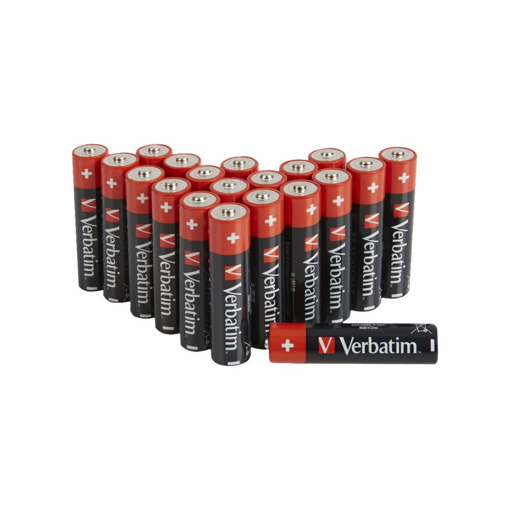 Produktbild för Verbatim batteri - 20 x AA / LR06 - alkaliskt