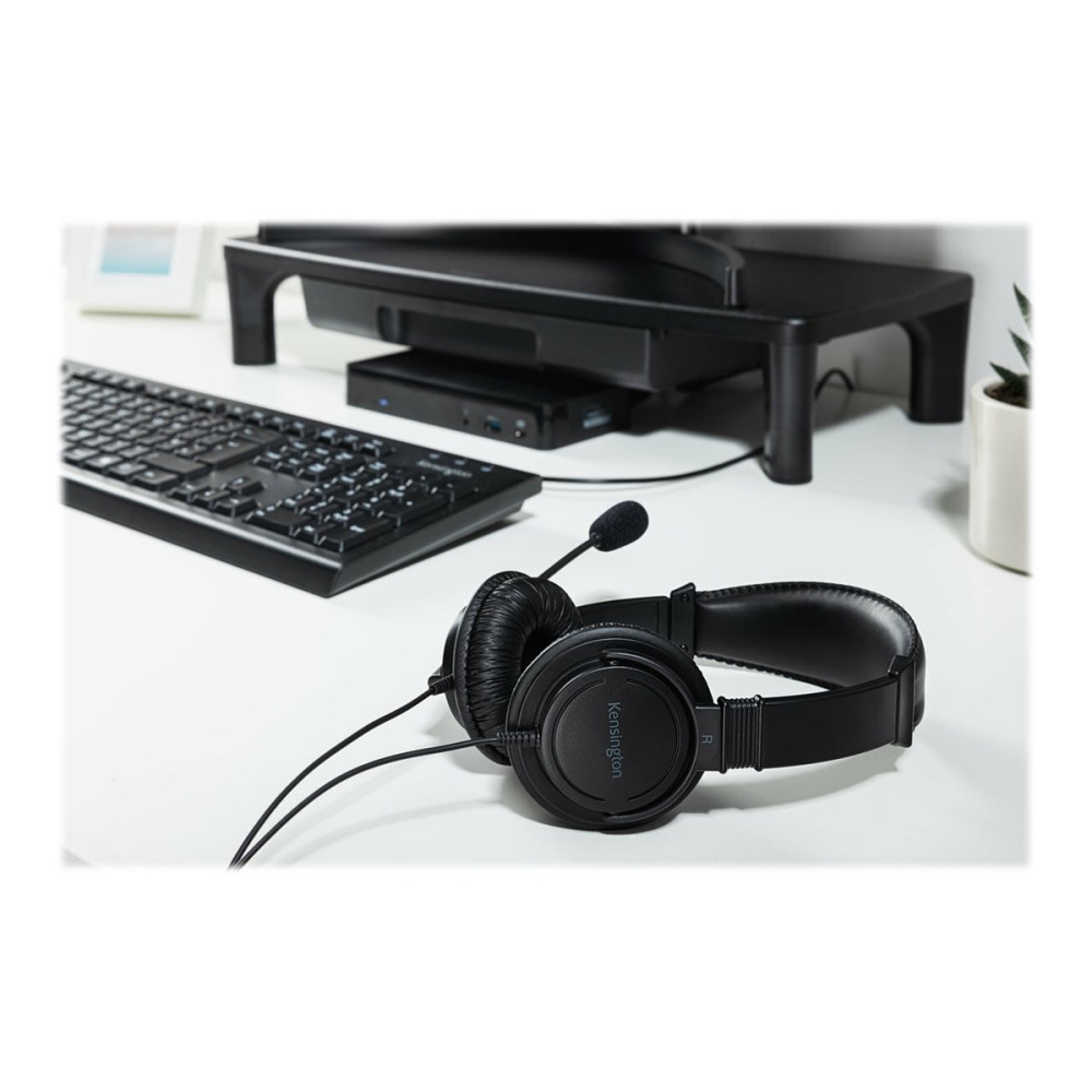 Produktbild för Kensington USB Hi-Fi Headphones with Mic - headset - USB-A
