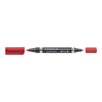 Produktbild för STAEDTLER Lumocolor duo - märkpenna med dubbel spets - svart, röd, blå, grön (paket om 4)