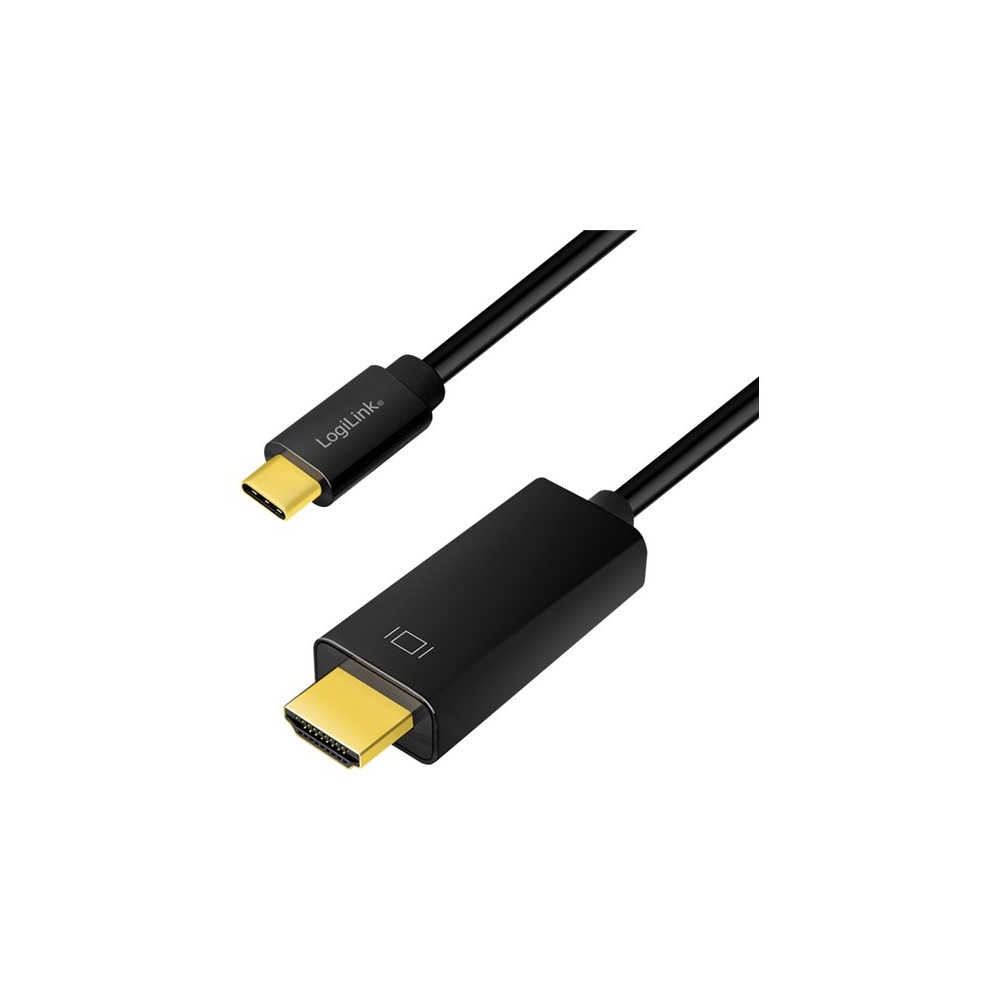 Produktbild för LogiLink adapterkabel - HDMI / USB - 1.8 m