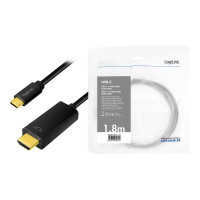 Produktbild för LogiLink adapterkabel - HDMI / USB - 1.8 m