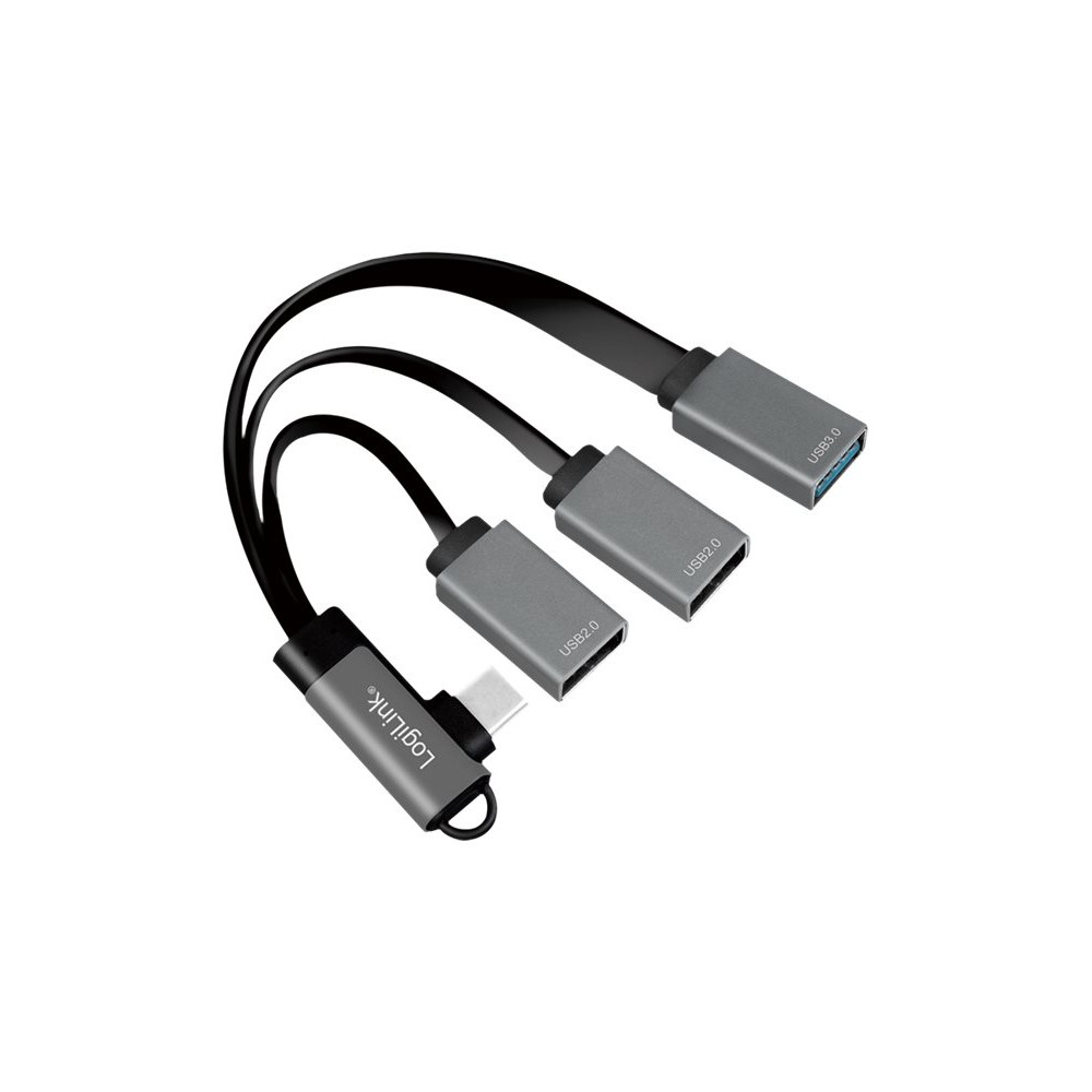 Produktbild för LogiLink USB-C 3-Port Hub - hubb - 3 portar