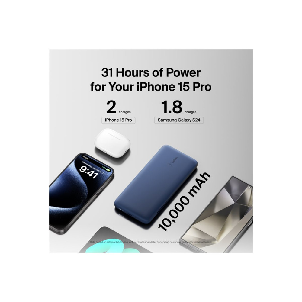 Produktbild för Belkin BoostCharge Plus power bank - Lightning, USB-C - 23 Watt