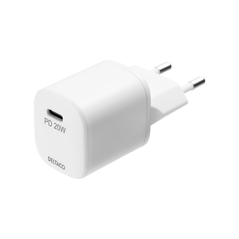 Produktbild för DELTACO USBC-AC141 strömadapter - USB-C - 20 Watt